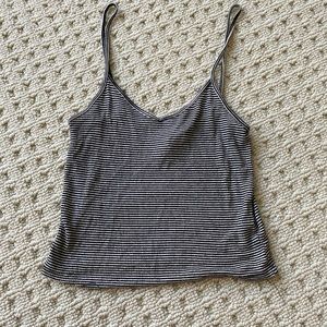 urban outfitters striped tank crop top